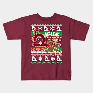 XMAS UGLY SWEATER AGILE Kids T-Shirt